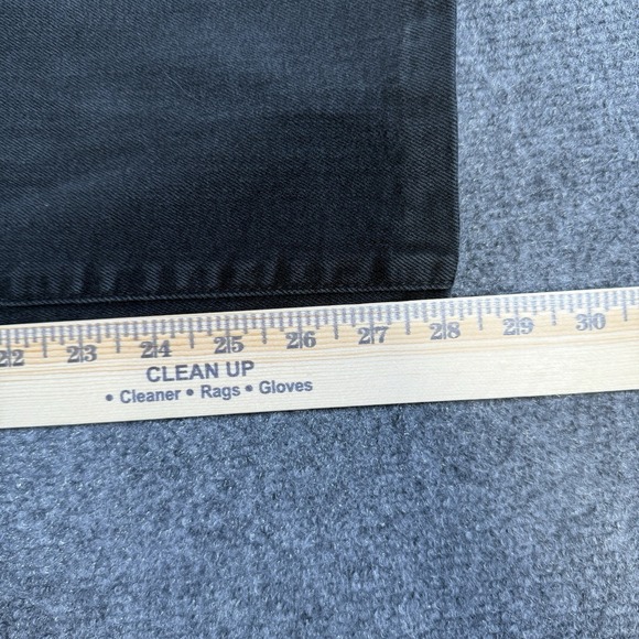 Uniqlo Selvedge Jeans Mens 32x32 (Fits 32x28) Black Slim Straight Stretch‎ Denim - Picture 12 of 15